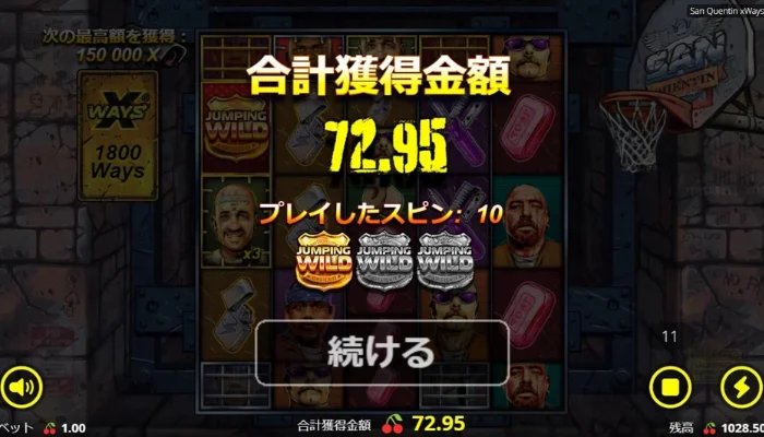 ロックダウンスピンの結果